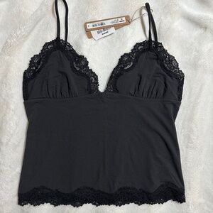 *SOLD* Skims Fits Everybody Lace Triangle Cami - Onyx - Medium - NWT